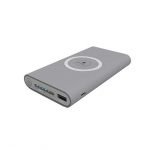 Qi Power Bank 10000mAh Wireless Charger Fast Charging for iPhone and Samsung Phone Gray Color