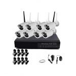 Wireless IP Security Recording System 8 Camera WIFI With Internet And Phone Viewing , 8CH WIFI NVR Kits + 8PCS Outdoor/Indoor