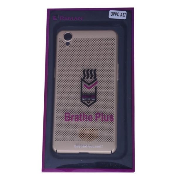 Reman Breathable Ultra Slim Case For Oppo A37 – Gold