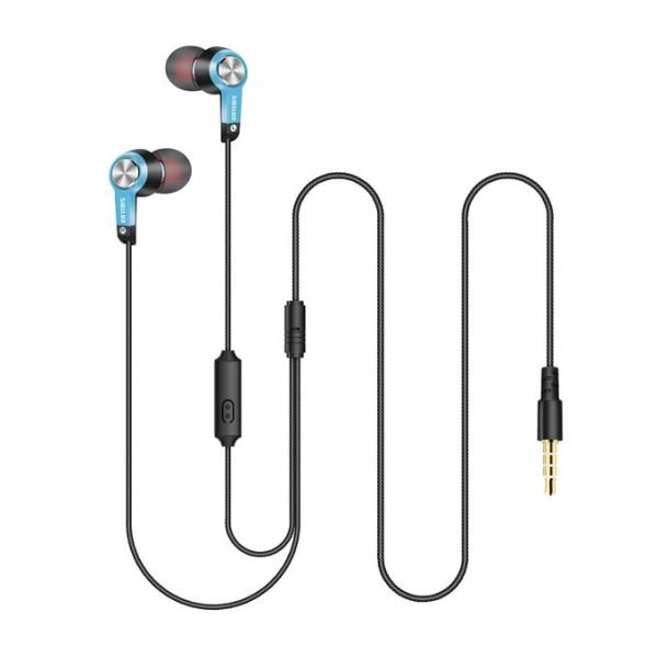 DC-3 Stereo Headset With Mic Sky Blue Color