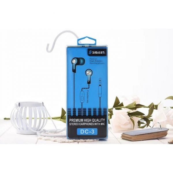 DC-3 Stereo Headset With Mic Sky Blue Color