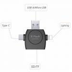 X Flash Drive 3.0 Multi Card Reader - Black