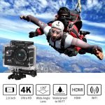 Camera 4K Sports Action WIFI 30m Water Resistant