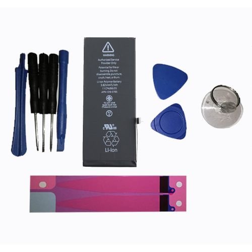 1-1-15 IPhone 6s Plus battery with tools for removal and installation - Image 1