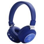 Boyi Wireless Bluetooth Headset - Foldable Compatible with mobile and computer Blue
