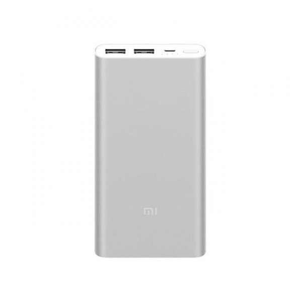1-5-6-600x600 Xiaomi Power Bank 10000mAh Ultra Slim 2 USB Ports Silver Color - Image 1