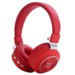 Boyi Wireless Bluetooth Headset - Foldable Compatible with mobile and computer Red