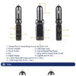 ⁦شاحن وجهاز ارسال موجات اف ام ومشغل ام بي 3 للسيارات مع 2 منفذ يو اس بي بتقنية كوالكوم للشحن السريع ومدخل صوت AUX وتشغيل الصوتيات عن طريق USB والرد علي المكالمات⁩ - الصورة ⁦7⁩