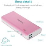 Romoss Power Bank 10400mAh Pink Color - Image 5