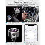 Fm Transmitter Car With Charger Car Mp3 Player Hands Free Car Kit - 4.2A Dual Port USB Car Charger - Image 9