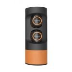 Reman Bluetooth Earphone Against Sweating With Sporty Charging Case Orange Color