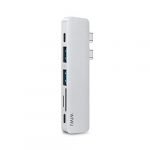 WIWU MacBook Pro Hub Adapter 7in1 for MacBook - Silver