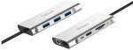 WIWU Apollo A10VHR Portable 10-in-1 USB Type-C hub Multiple Ports - Gray - Image 4