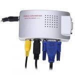 VGA to AV TV RCA Composite Converter Adapter S-Video Box for PC Laptop Windows Mac (PC to TV)-Silver (The Product Packaging Is Only Damaged And The Product Is In Good Condition) - Image 8