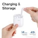 JOYROOM JR-T04S Wireless Bluetooth Earphone for IPhone & Andriod White Color - Image 2