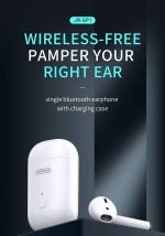 JOYROOM JR-SP1 Single Wireless Bluetooth Earphone for IPhone & Andriod White Color - Image 6