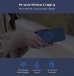 ⁦شاومي باور بنك سعة 10000 مللي امبير للهواتف الذكية شاحن لاسلكي 10W شحن سريع متوافق مع الأيفون والسامسونج⁩ - الصورة ⁦8⁩