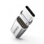 WiWU USB-C Power Connector Magnetic Type C Adapter, 3 Pack Quick Charging Data Transfer Cable Adapter Connector Compatible Android Type C Port Device For Macbook And other Type-c interface devices