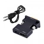 HDMI to VGA & Audio Converter Dongle 1080P for Computers, Laptops, Notebooks & More - Black - Image 3