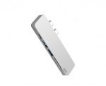 WIWU T8 Lite 5in1 Type-C Hub Adapter COMPATIBLE FOR MAC - Silver