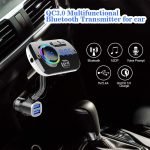 Fm Transmitter Car With Charger Car Mp3 Player for car hands free receiver Car Kit with Mic - TF Card - USB Drive - AUX Play for iPhone,iPad and Other Android Phones - BC49AQ - Image 2