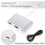 Lightning To HDMI / VGA / Audio Adapter Converter Cable, 3 IN 1 - for iPhone/ ipad - Image 7