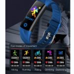 ⁦ساعة ذكية S5 تعمل باللمس متوافق مع نظامي Android و iOS لون أزرق⁩ - الصورة ⁦2⁩