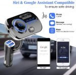 Fm Transmitter Car With Charger Car Mp3 Player for car hands free receiver Car Kit with Mic - TF Card - USB Drive - AUX Play for iPhone,iPad and Other Android Phones - BC49AQ - Image 6