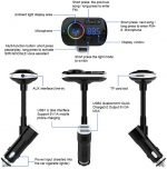 Fm Transmitter Car With Charger Car Mp3 Player for car hands free receiver Car Kit with Mic - TF Card - USB Drive - AUX Play for iPhone,iPad and Other Android Phones - BC49AQ - Image 4