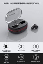 Dacom K6H Earphone Bluetooth 4.2 for IPhone & Andriod Black Color - Image 12
