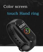 M4 Smart Watch Touch Screen Compatible with Android and iOS - Black - Image 6