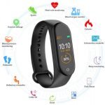 M4 Smart Watch Touch Screen Compatible with Android and iOS - Black - Image 9
