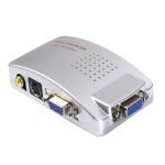 VGA to AV TV RCA Composite Converter Adapter S-Video Box for PC Laptop Windows Mac (PC to TV)-Silver (The Product Packaging Is Only Damaged And The Product Is In Good Condition) - Image 7