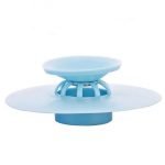 Silicone Bathtub Drain Plug Cover And Strainers - Blue - Image 3