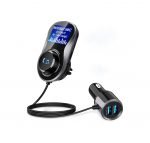 Fm Transmitter Car With Charger Car Mp3 Player for car hands free receiver Car Kit with Mic - TF Card - 2USB - for iPhone,iPad and Other Android Phones - BC30AQ - Image 3