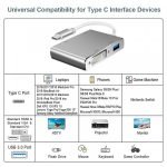USB C to HDMI Adaptor, Type C to VGA DVI HDMI & USB 3.0 Hub 4 in 1 - Image 4