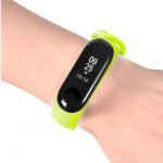 Bracelet silicone for Xiaomi 3 & Xiaomi 4 Watch Band Yellow Color - Image 2