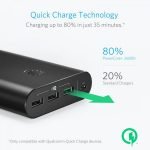 Anker Power Bank 26800mAh 3 USB Ports Power Core Plus & PowerPort+ 1 Quick Charge 2.0 Technology Black Color - Image 6