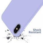 ⁦جراب خلفي لهاتف ابل ايفون اكس – بنفسجى⁩ - الصورة ⁦7⁩