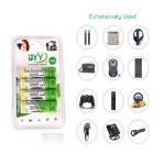 Rechargeable Battery Quick Charge Adapter USB 4 Slots Output Battery Charger Battery Charging Tool For AAAAA + 4 Rechargeable batteries - Image 6