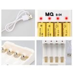 Rechargeable Battery Quick Charge Adapter USB 4 Slots Output Battery Charger Battery Charging Tool For AAAAA + 4 Rechargeable batteries - Image 3