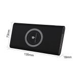 Qi Power Bank 10000mAh Wireless Charger Fast Charging for iPhone and Samsung Phone Black Color - Image 4