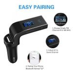 Fm Transmitter Car With Charger Car Mp3 Player for car hands free receiver Car Kit with Mic - TF Card - USB Drive - AUX Play for iPhone,iPad and Other Android Phones Black Color - Image 10