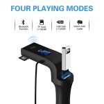 Fm Transmitter Car With Charger Car Mp3 Player for car hands free receiver Car Kit with Mic - TF Card - USB Drive - AUX Play for iPhone,iPad and Other Android Phones Black Color - Image 2
