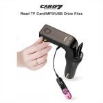 Fm Transmitter Car With Charger Car Mp3 Player for car hands free receiver Car Kit with Mic - TF Card - USB Drive - AUX Play for iPhone,iPad and Other Android Phones Black Color - Image 8