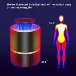 Mosquito Killer Net Trap Lamp with Electric Suction With USB Cable, 6 UV Lamps, Kills Harmful Insects Mosquitoes - Image 5