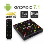 Android Smart TV Box H96 MAX 4GB / 64GB Android 7.1 Ultra 4K WiFi - LAN - Bluetooth - USB - HDMI - Card Slot