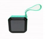 مكبر صوت لاسلكي بلوتوث مضاد للماء استريو – راديو FM – منفذ كارت ميموري – منفذ AUX لون تركواز