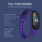 M5 Smart Watch Touch Screen Compatible with Android and iOS - Purple - Image 3