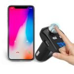 Fm Transmitter Car With Charger Car Mp3 Player Hands Free Car Kit – Dual Port USB Car Charger – TF Card - Image 3